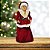 Mamãe Noel Decorativa Vestido Vinho e Creme Luxo 45cm - Noel Decor - Imagem 7