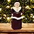 Mamãe Noel Decorativa Vestido Luxo Vinho e Creme Gold 45cm - Noel Decor - Imagem 6