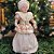 Mamãe Noel Decorativa Vestido Rosê e Pérola Luxo 45cm - Noel Decor - Imagem 2
