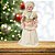 Mamãe Noel Decorativa Vestido Rosê e Pérola Luxo 45cm - Noel Decor - Imagem 7