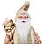 Papai Noel Decorativo Casaco Luxo Rosê e Pérola 45cm - Noel Decor - Imagem 3