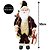 Papai Noel Decorativo 50cm Casaco Luxo Vinho Detalhes Dourado - Noel Decor - Imagem 4
