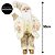 Papai Noel Decorativo Casaco Pelúcia Luxo Branco e Dourado 50cm - Noel Decor - Imagem 5