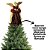 Kit Anjo Natal Plus Seda 25cm Vinho e Dourado Pendente e Ponteira - Magizi - Imagem 6