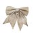 Laço Natal Glitter Champagne Gold Grande 22cm - Magizi - Imagem 1