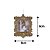 Kit Porta Retrato Glitter Champanhe Gold Para Árvore Natal 10cm 6 Peças - Magizi - Imagem 4