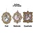 Kit Porta Retrato Glitter Champanhe Gold Para Árvore Natal 10cm 6 Peças - Magizi - Imagem 3