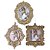 Kit Porta Retrato Glitter Champanhe Gold Para Árvore Natal 10cm 6 Peças - Magizi - Imagem 7
