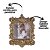 Kit Porta Retrato Glitter Champanhe Gold Para Árvore Natal 10cm 6 Peças - Magizi - Imagem 5