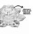 Kit 2 Porta Velas Castiçal Flor de Lotus Vidro Transparente Luxo - Tuut - Imagem 4