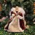 Anjo Decorativo Natal Ponteira Árvore Veludo Vinho e Dourado Luxo 30cm - Noel Decor - Imagem 3
