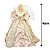 Jogo 2 Anjos Decor Natal Ponteira Árvore Rosê Gold Luxo 40cm e 30cm - Noel Decor - Imagem 8