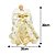 Anjo Decorativo Natal Ponteira Árvore Veludo Branco e Dourado Luxo 30cm - Noel Decor - Imagem 6