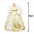 Anjo Decorativo Natal Ponteira Árvore Veludo Branco e Dourado Luxo 40cm - Noel Decor - Imagem 7