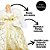 Anjo Decorativo Natal Ponteira Árvore Veludo Branco e Dourado Luxo 40cm - Noel Decor - Imagem 6