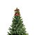 Anjo Decorativo Natal Pendente Seda Luxo Vermelho e Verde 17cm - Noel Decor - Imagem 5