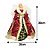 Anjo Decorativo Natal Ponteira Árvore Seda Luxo Vermelho e Verde 30cm - Noel Decor - Imagem 6