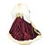 Anjo Decorativo Natal Topo de Árvore Veludo Luxo Vinho e Dourado 30cm - Noel Decor - Imagem 8