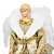 Anjo Decorativo Natal Pendente Luxo Lantejoulas Dourado 30cm - Noel Decor - Imagem 4