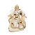 Anjo Decorativo Natal Pendente Rústico Bege Estampado Renas 17cm - Noel Decor - Imagem 1