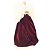 Anjo Decorativo Natal Ponteira Árvore Veludo Vinho e Dourado Luxo 60cm - Noel Decor - Imagem 8
