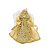 Kit 3 Anjos Decorativos Natal Pendente Luxo Lantejoulas Dourado 17cm - Noel Decor - Imagem 3