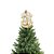 Jogo 3 Anjos Natal Pendente Veludo Luxo Branco e Dourado 17cm - Noel Decor - Imagem 5