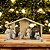 Presépio Decorativo Iluminado LED Madeira 9 Peças Poliresina 29cm - Magizi - Imagem 2