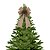 Laço Topo de Árvore Natal Rústico Decorado Pinhas Naturais e Folhagens 40cm - Magizi - Imagem 4