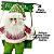 Jogo Papai Noel e Boneco de Neve Gangorra Madeira Pelúcia Tricô Xadrez Vermelho e Verde 40cm - Imagem 6