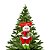 Jogo Papai Noel e Boneco de Neve Gangorra Madeira Pelúcia Tricô Xadrez Vermelho e Verde 40cm - Imagem 4