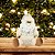 Jogo Papai Noel e Boneco de Neve Sentado Pelúcia Star Gold Champanhe 25cm - Magizi - Imagem 2
