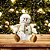 Boneco de Neve Sentado Pelúcia Star Gold Champanhe 25cm - Magizi - Imagem 4