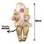 Papai Noel Sentado Saco de Presentes Decorado Casaco Dourado e Champanhe 50cm - Magizi - Imagem 4