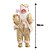 Papai Noel Decorativo 30cm Gorrinho Guizo, Saco de Presentes Decorado Dourado - Magizizo - Imagem 4