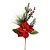 Galho Flor Bico de Papagaio Natal Vermelho Decorado Pinhas Naturais e Berries 40cm - Magizi - Imagem 1
