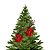 Galho Flor Bico de Papagaio Natal Vermelho Decorado Pinhas Naturais e Berries 40cm - Magizi - Imagem 6