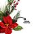 Galho Flor Bico de Papagaio Natal Vermelho Decorado Pinhas Naturais e Berries 40cm - Magizi - Imagem 3