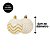 Jogo 10 Bolas Natal Mista Decoradas Branco e Dourado Glitter 6cm - Magizi - Imagem 6