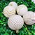 Jogo 15 Bolas Natal Mista Decoradas Branco e Dourado Glitter 6cm - Magizi - Imagem 2