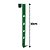 Suporte para Guirlanda Natal Metal Decorado Verde 30cm - Magizi - Imagem 3