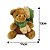 Urso Pelúcia Pendente Natal Gorrinho e Cachecol Crochê Verde 13cm - Magizi - Imagem 4