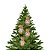 Jogo 4 Ursinhos Pelúcia Pendente Natal Roupa Florida 13cm - Magizi - Imagem 5