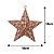 Kit 3 Estrelas Decorativas Natal Glitter Vazado Rosê Gold 18cm - Magizi - Imagem 6