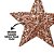 Estrela Natal Decorativa Glitter Vazado Rosê Gold 18cm - Magizi - Imagem 3