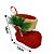 Bota Decorada Enfeite Árvore Natal Tricô Vermelho Pick e Berries 14cm - Magizi - Imagem 4