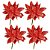 Jogo Pick Natal Folhagem Glitter Especial Vermelho 4 Unidades - Magizi - Imagem 1