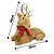 Jogo Rena Decor Natal Pelúcia Deitada e Em Pé Marrom Claro Cachecol Crochê 37cm - Master Christmas - Imagem 9