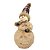 Boneco de Neve Decorativo Natal Pelúcia Marrom Claro Gorro Xadrez 39cm - Master Christmas - Imagem 1