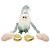 Papai Noel Dependurado Pelúcia Natal Peso nas Mãos Decora Prateleira 48cm - Art Christmas - Imagem 5